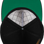 Diamond Quilted Snapback - Black - Headz Up 