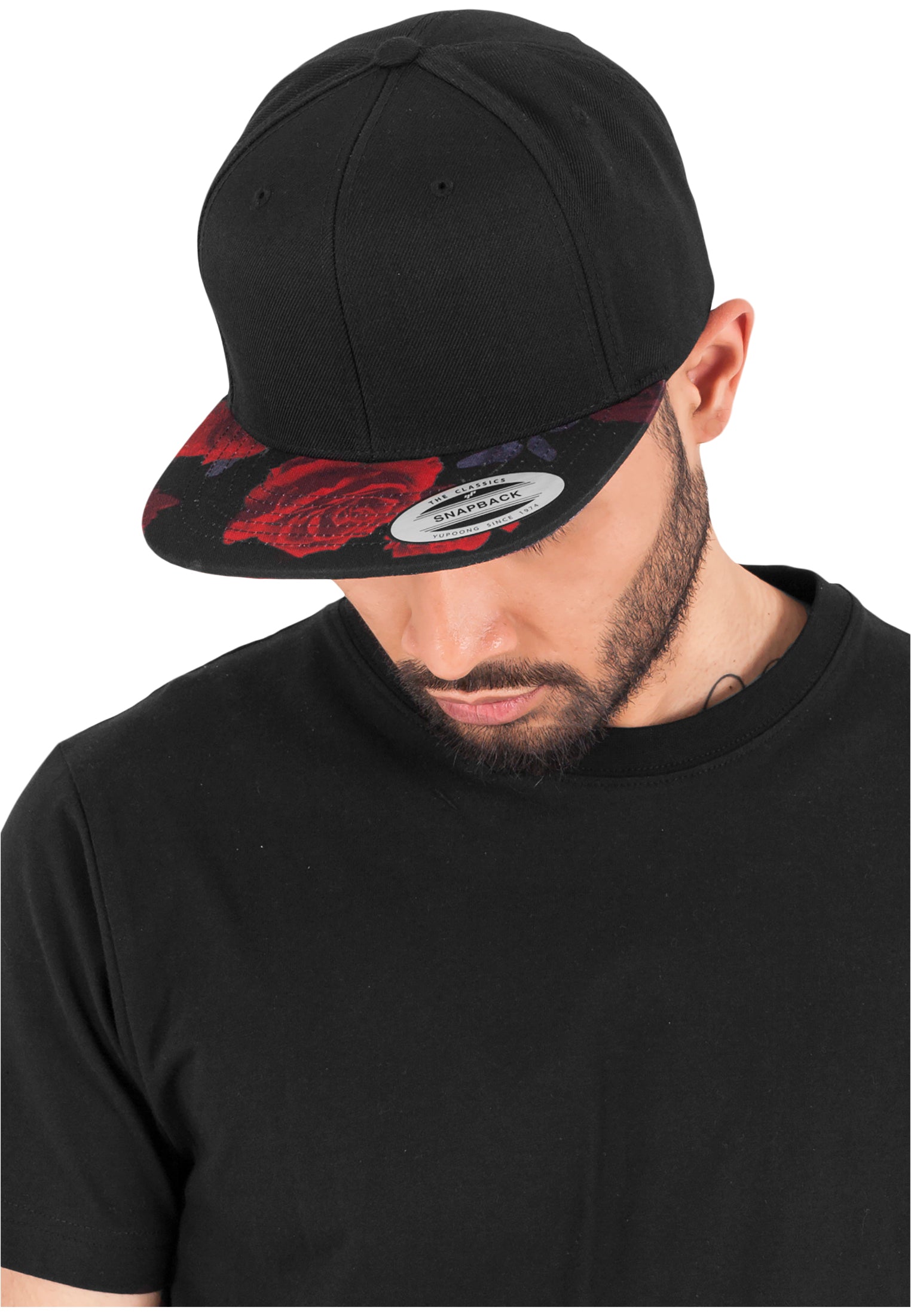 Roses Snapback - Black/Red - Headz Up 