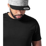 Stripes Melange Crown Snapback - Black7Grey - Headz Up 
