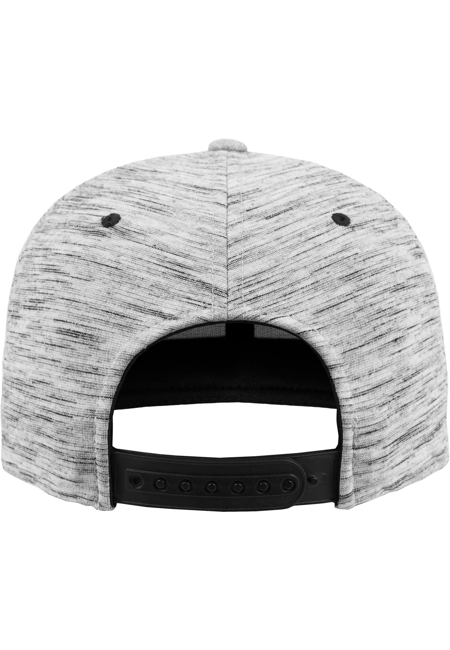 Stripes Melange Crown Snapback - Black7Grey - Headz Up 