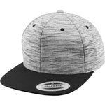 Stripes Melange Crown Snapback - Black7Grey - Headz Up 