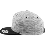 Stripes Melange Crown Snapback - Black7Grey - Headz Up 