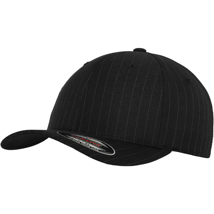 Flexfit Pinstripe - Black/White - Headz Up 