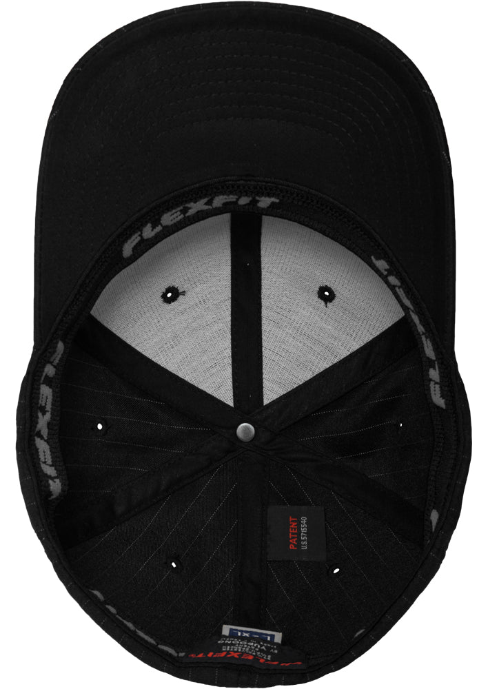 Flexfit Pinstripe - Black/White - Headz Up 