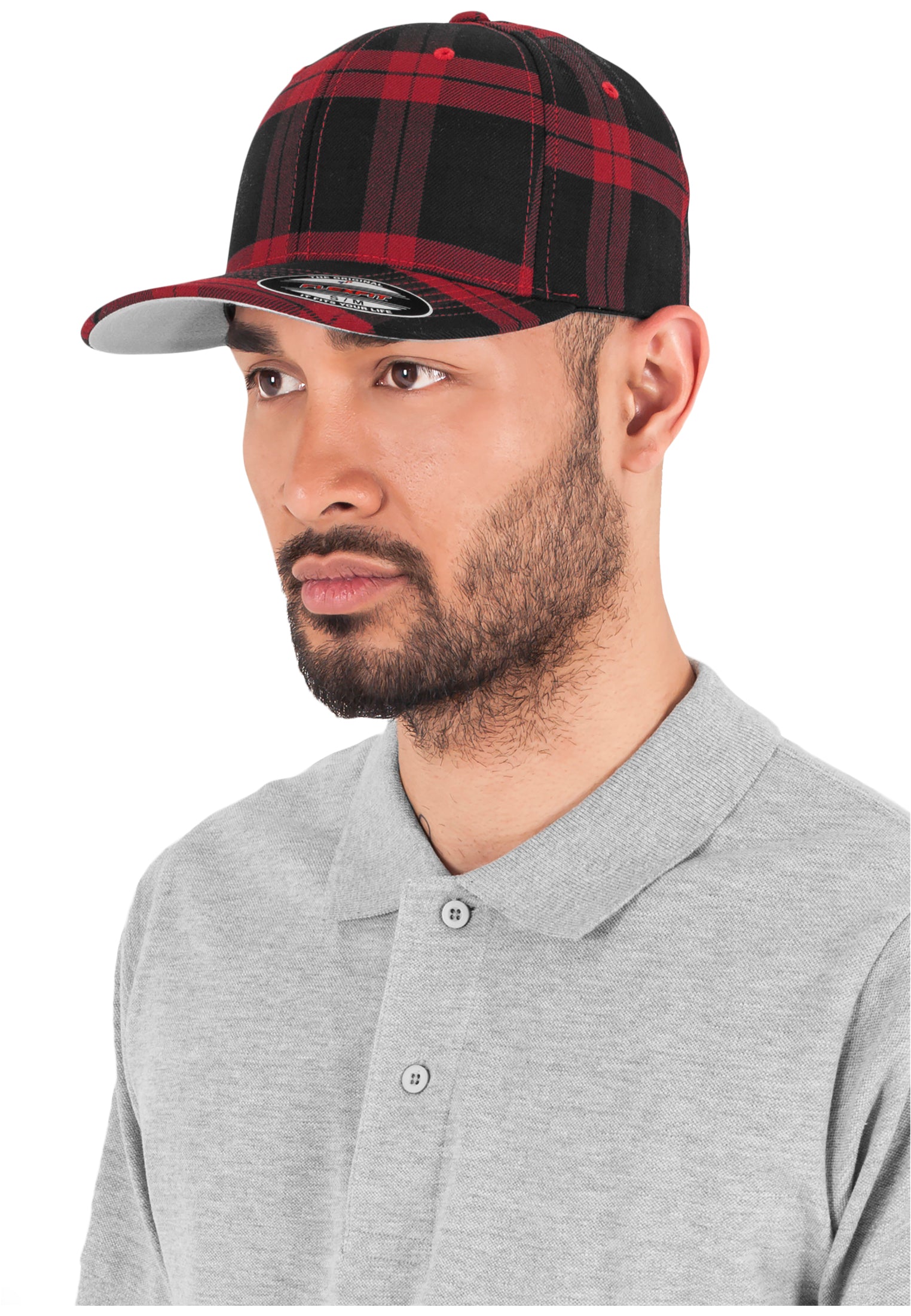 Flexfit Tartan Plaid - Red/Black - Headz Up 