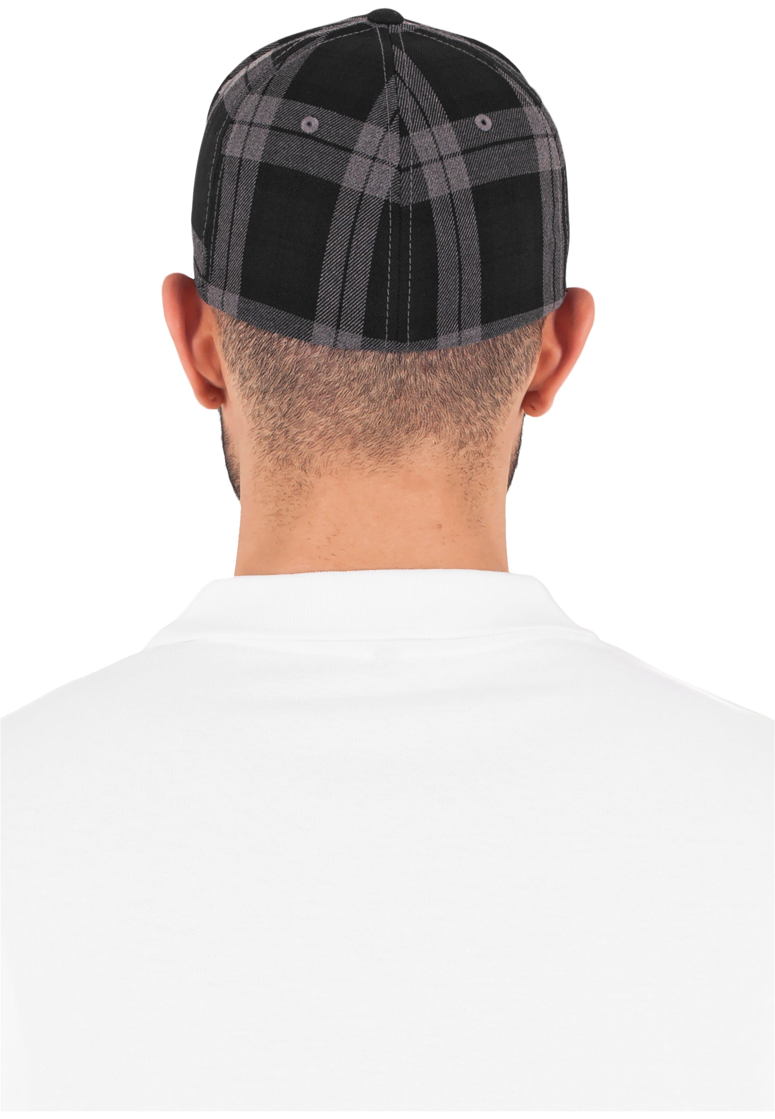 Flexfit Tartan Plaid - Black/Grey - Headz Up 