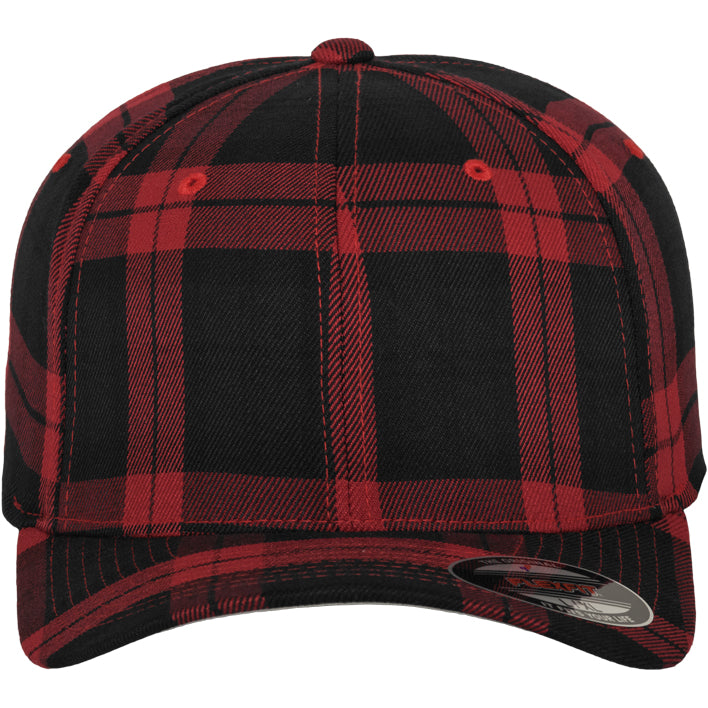 Flexfit Tartan Plaid - Red/Black - Headz Up 