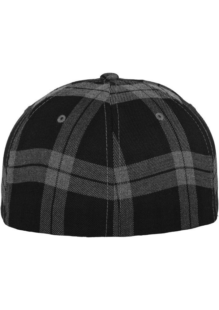 Flexfit Tartan Plaid - Black/Grey - Headz Up 