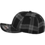 Flexfit Tartan Plaid - Black/Grey - Headz Up 