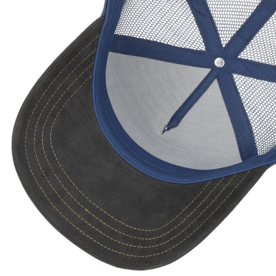 Mustang Trucker Cap - Grey/Blue - Headz Up 