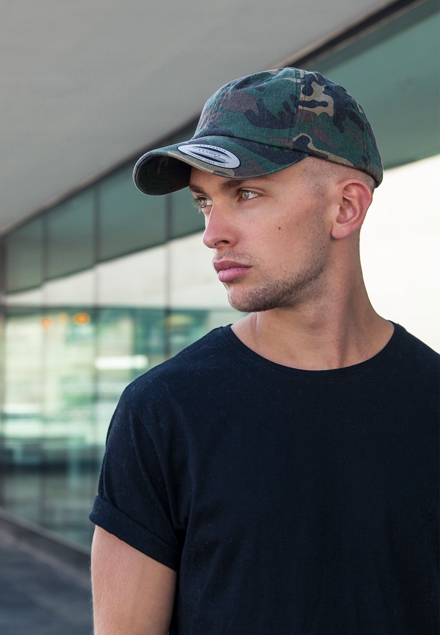 Low Profile Camo Washed Cap - Headz Up 
