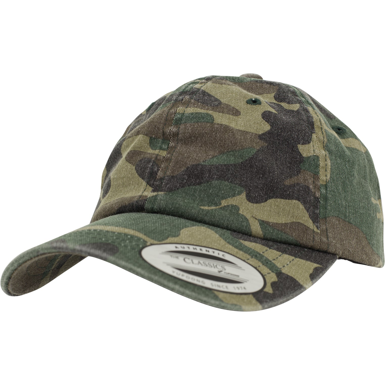 Low Profile Camo Washed Cap - Headz Up 