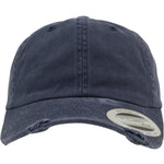 Low Profile Destroyed Cap - Navy - Headz Up 