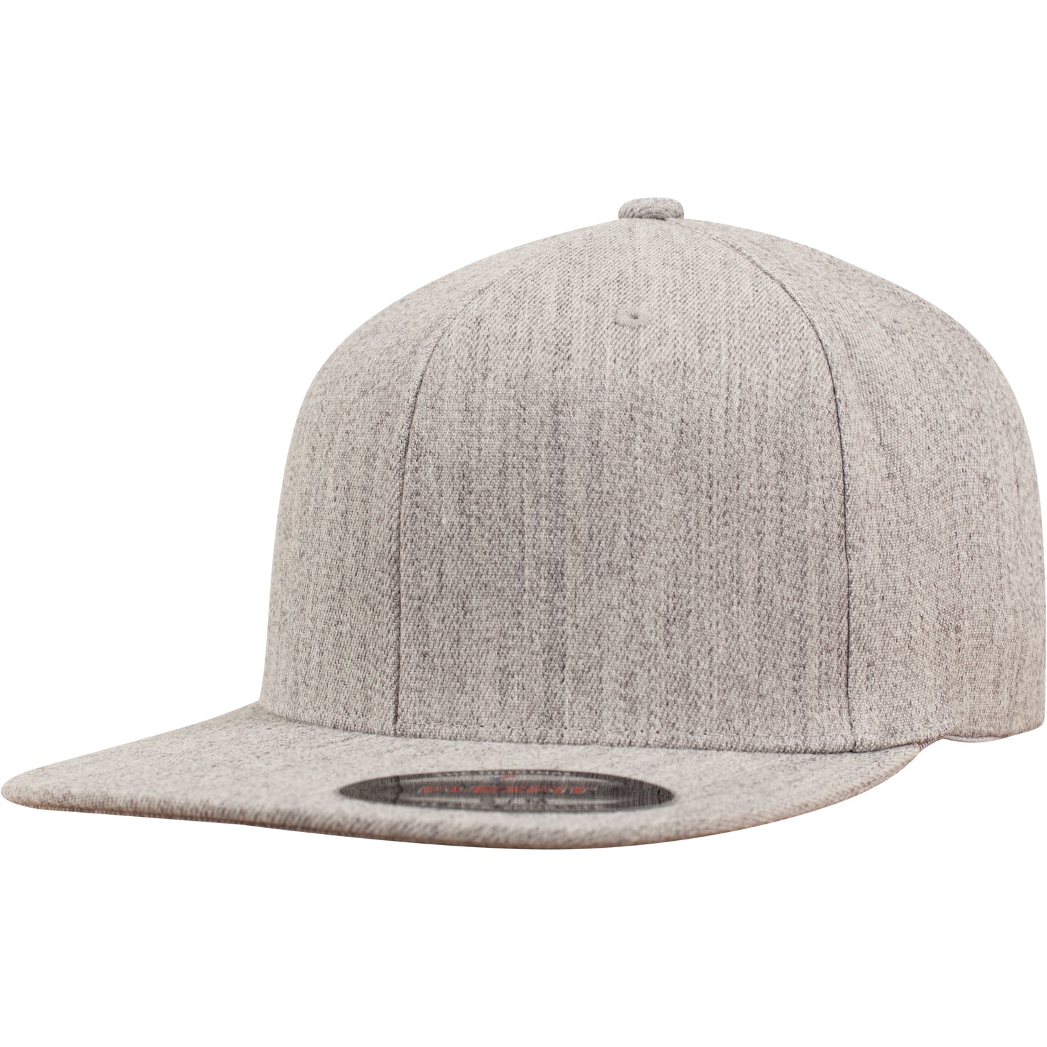 Flexfit Flat Visor (Fitted) - Heather Grey - Headz Up 