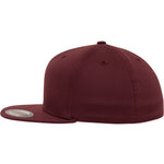 Flexfit Flat Visor (Fitted) - Maroon - Headz Up 