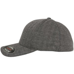 Flexfit Cap - Heringbone Melange - Black/Heather Grey - Headz Up 