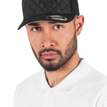 Flexfit Cap - Diamond Quilted Black - Headz Up 