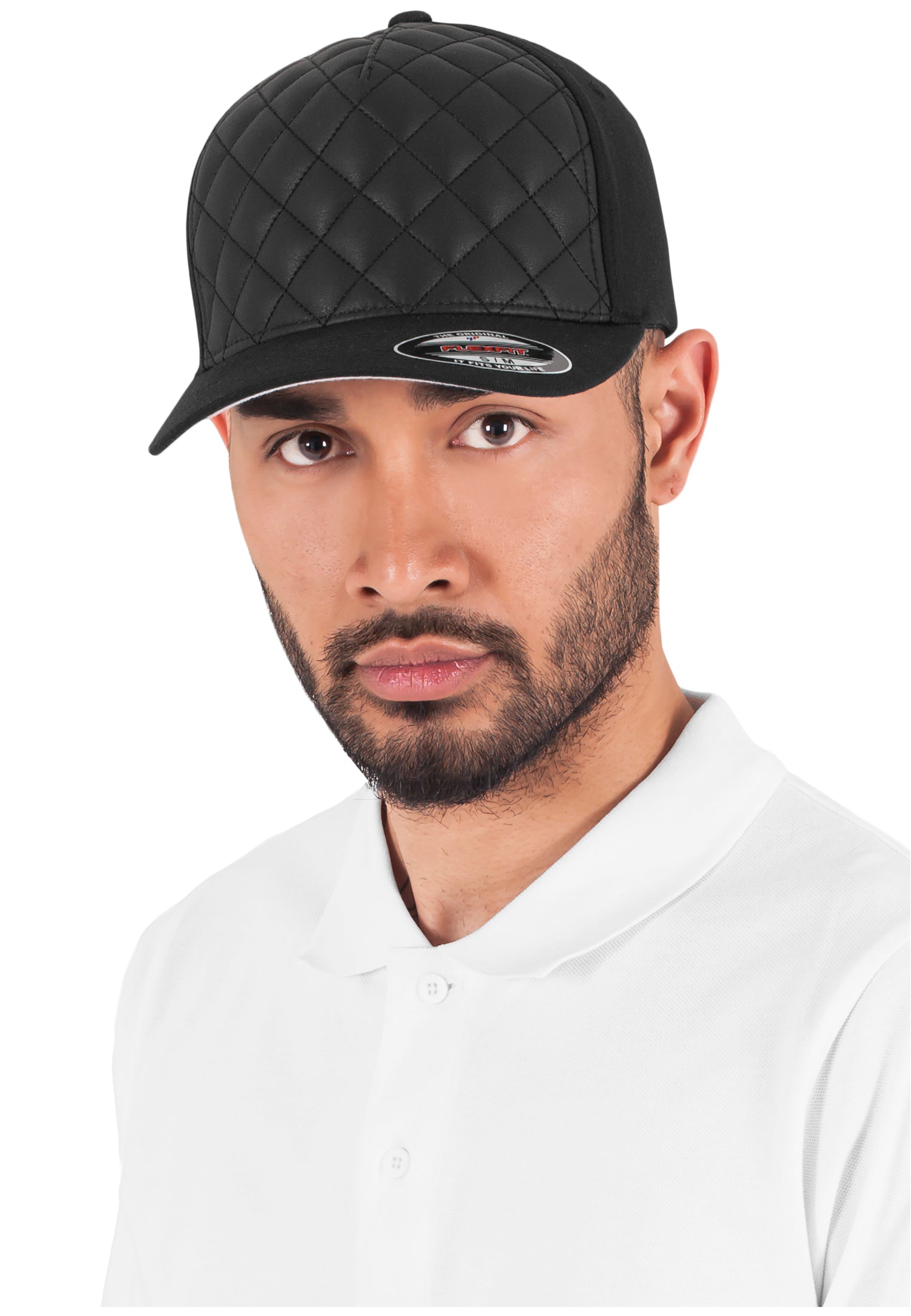 Flexfit Cap - Diamond Quilted Black - Headz Up 