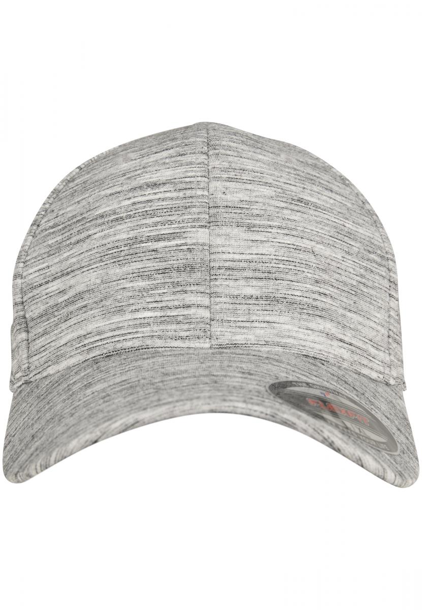 Flexfit Cap - Stripes Melange - Black/Heather Grey - Headz Up 