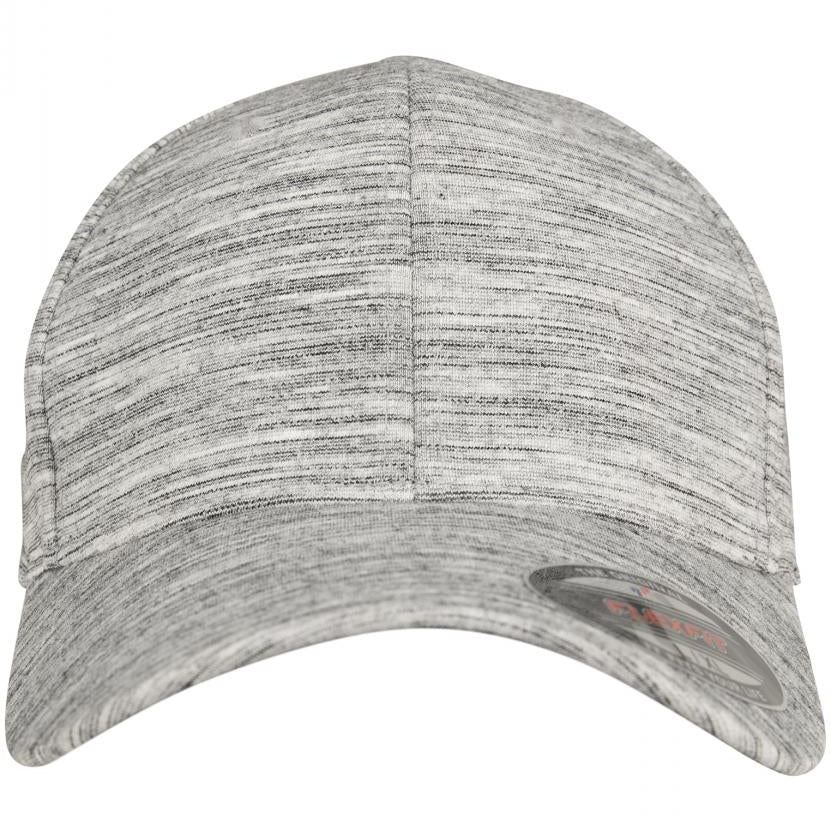 Flexfit Cap - Stripes Melange - Black/Heather Grey - Headz Up 