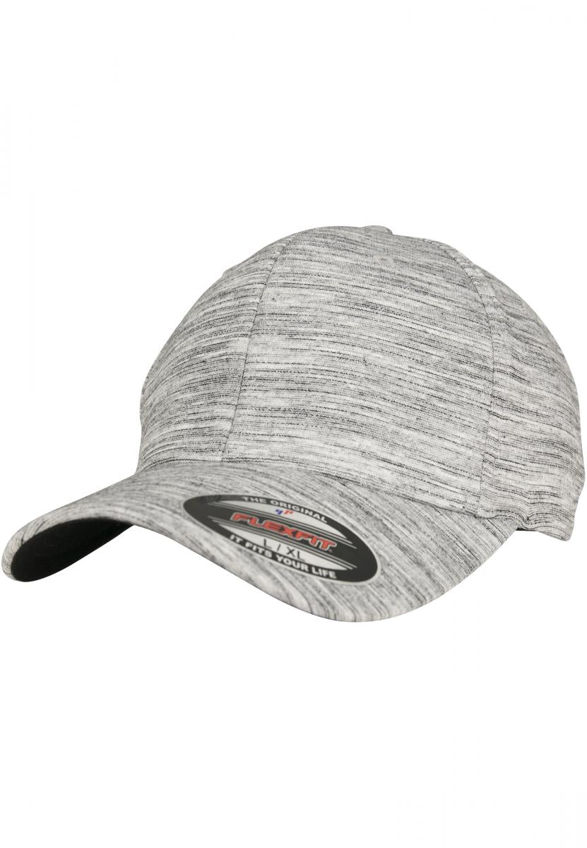 Flexfit Cap - Stripes Melange - Black/Heather Grey - Headz Up 
