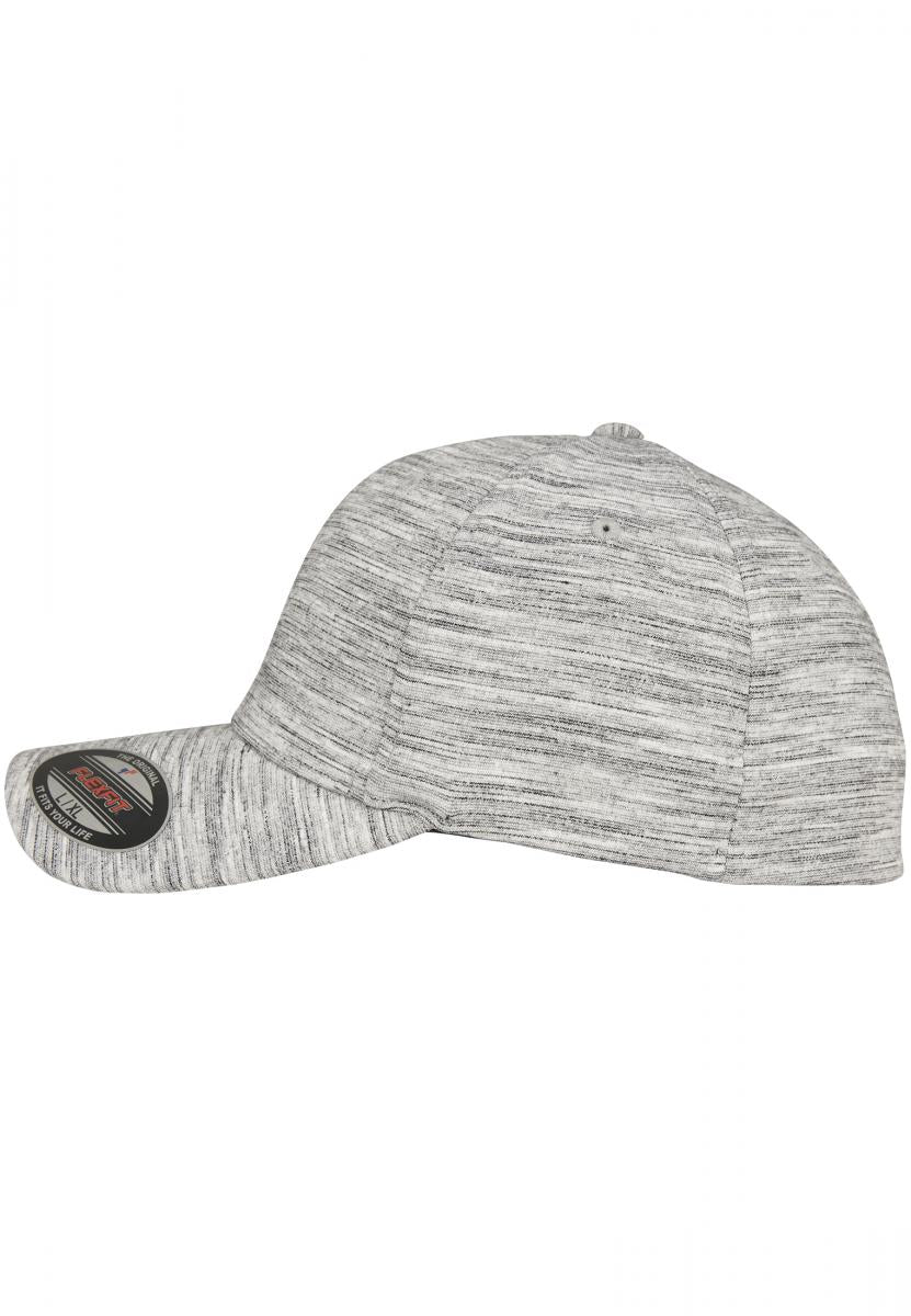 Flexfit Cap - Stripes Melange - Black/Heather Grey - Headz Up 