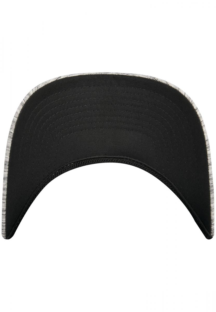 Flexfit Cap - Stripes Melange - Black/Heather Grey - Headz Up 