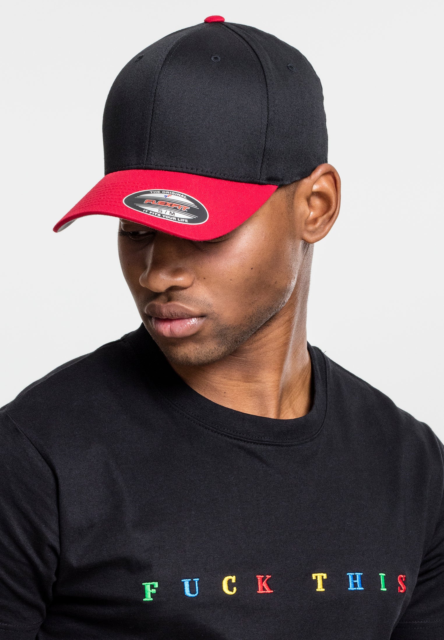 Flexfit Cap Two Tone - Black/Red - Headz Up 