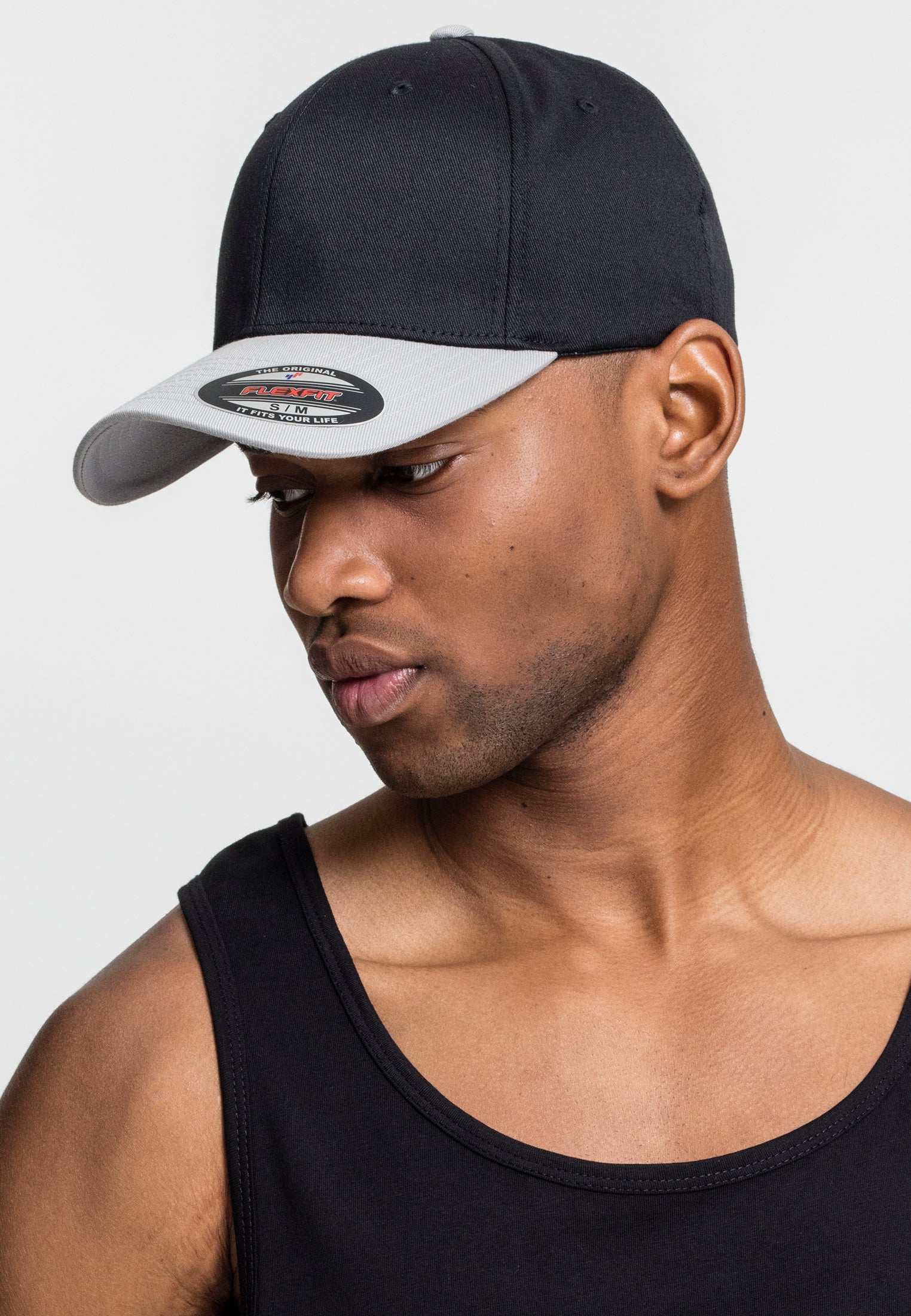 Flexfit Cap Two Tone - Black/Silver - Headz Up 