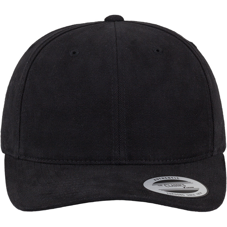 Brushed Cotton Twill Mid-Profile - Black - Headz Up 