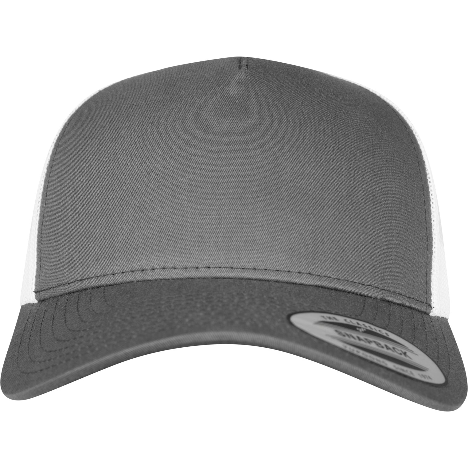 5-Panel Retro Trucker 2-Tone Cap - Charcoal/White - Headz Up 