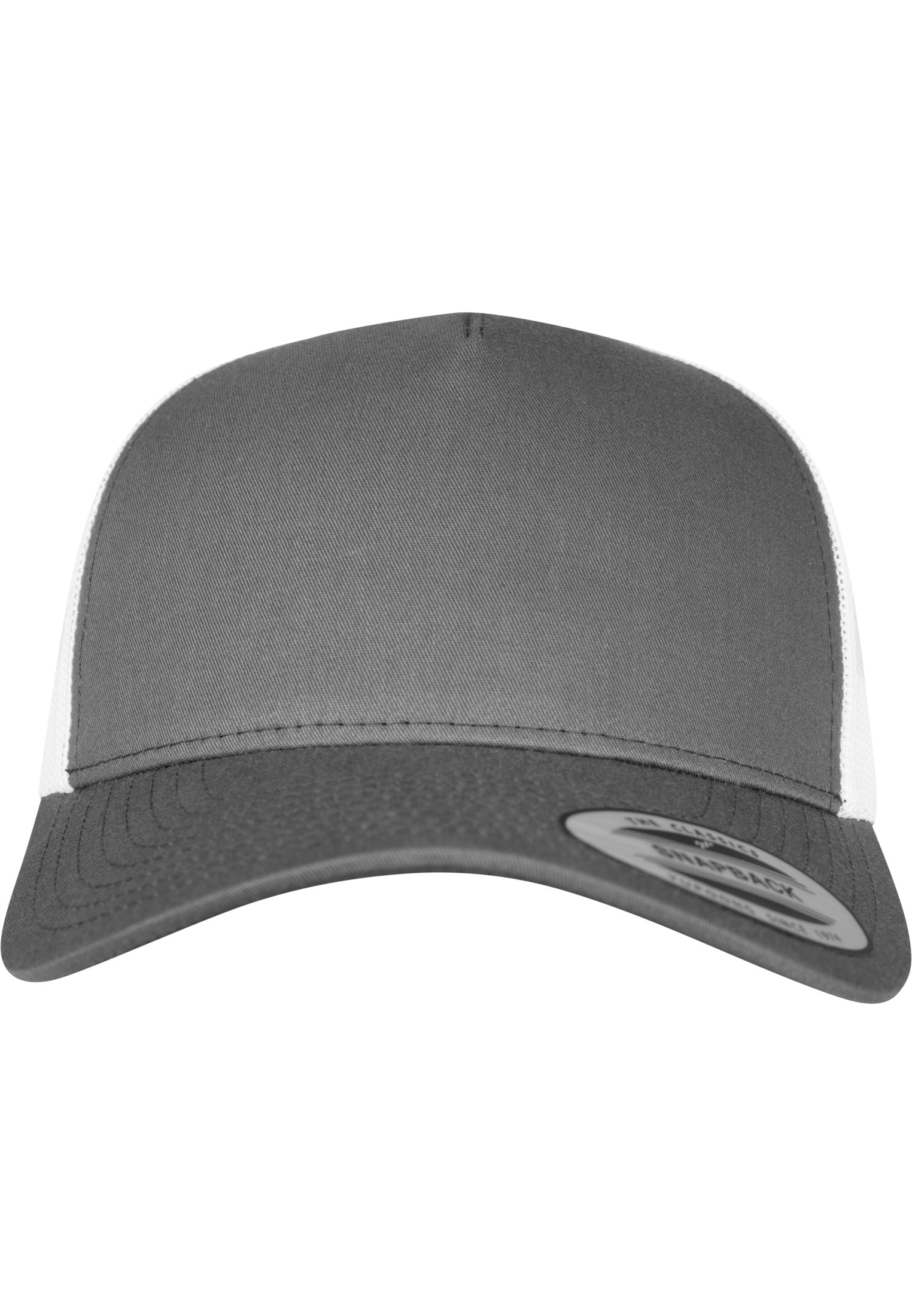 5-Panel Retro Trucker 2-Tone Cap - Charcoal/White - Headz Up 