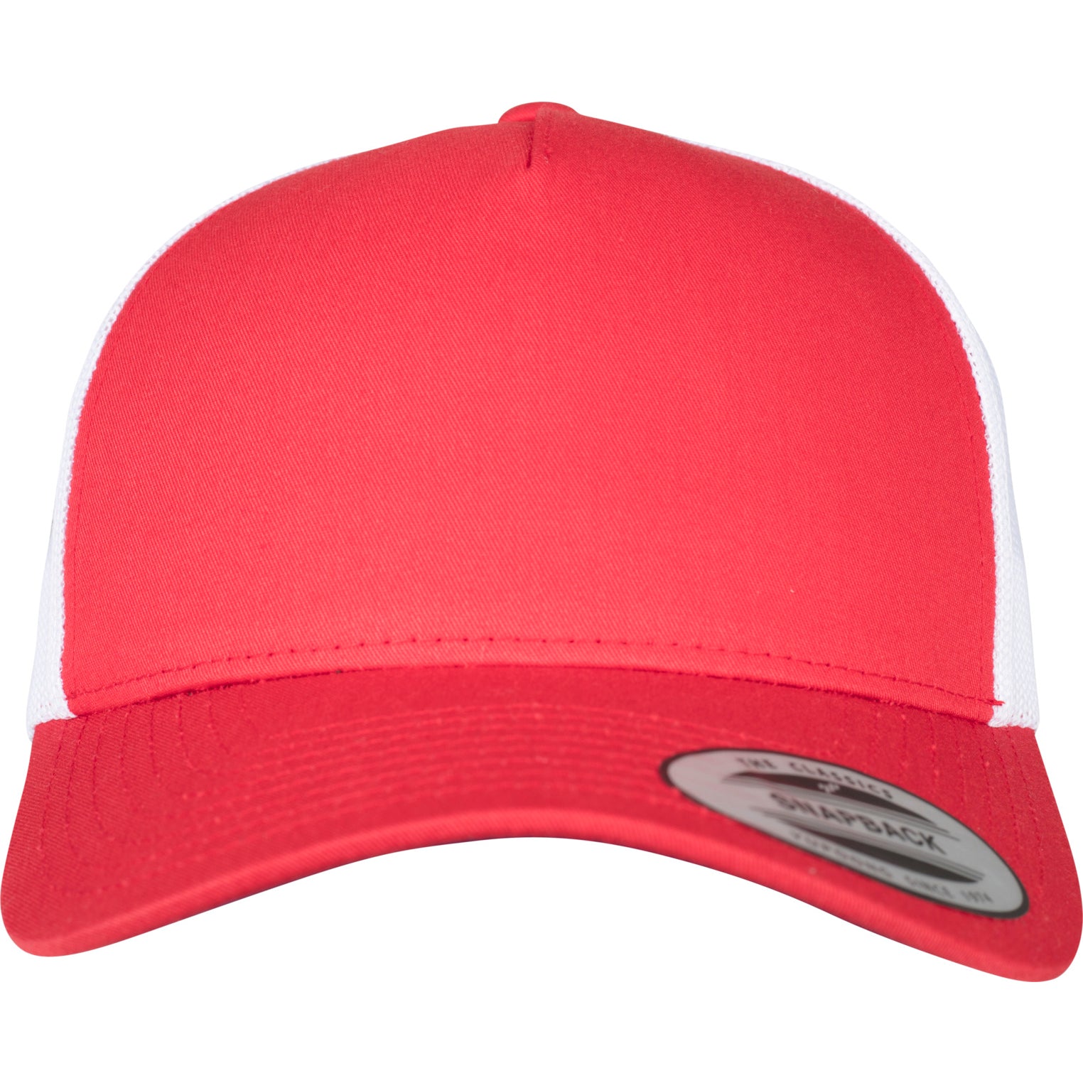 5-Panel Retro Trucker 2-Tone Cap - Red/White - Headz Up 