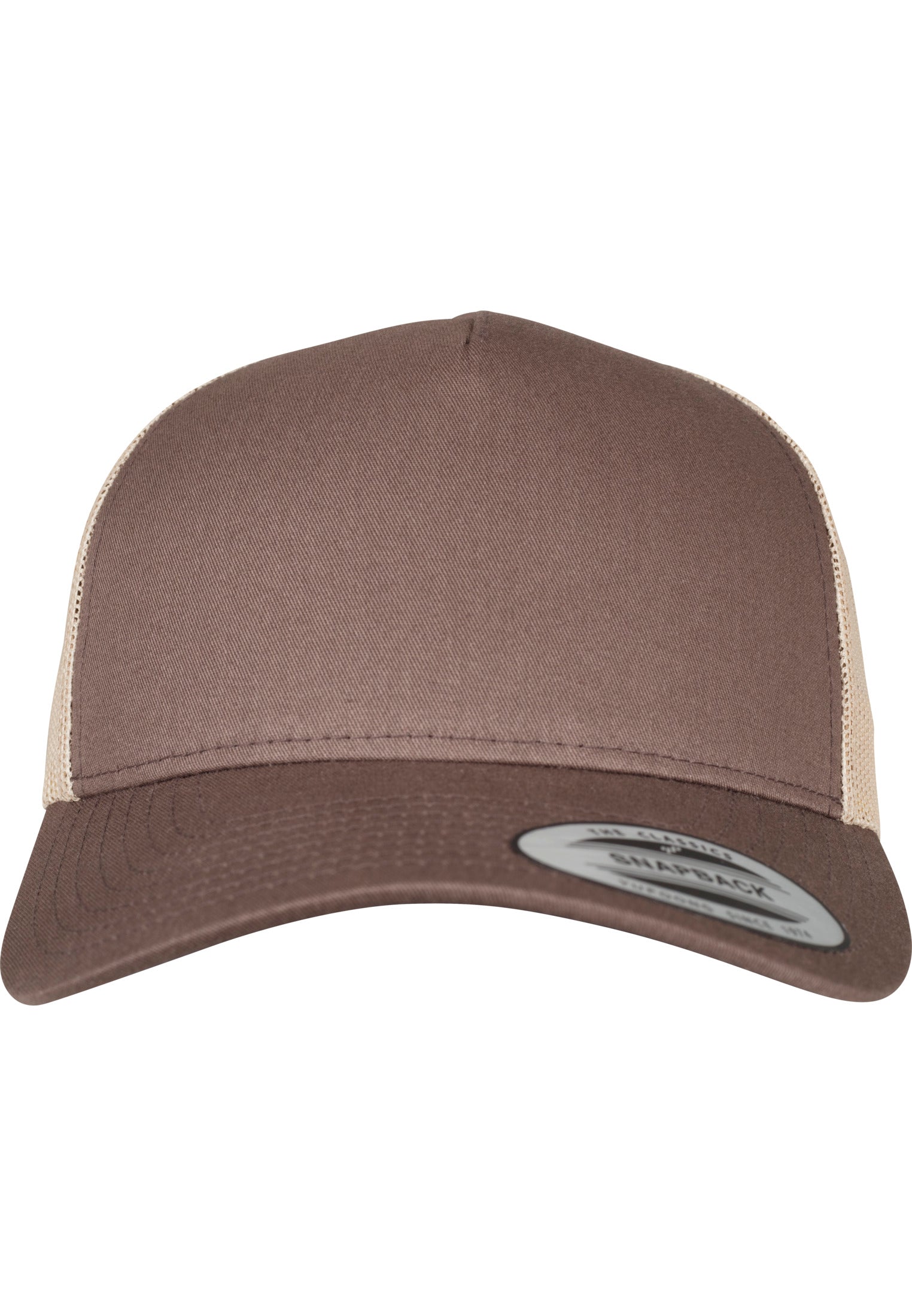 5-Panel Retro Trucker 2-Tone Cap - Brown/Khaki - Headz Up 