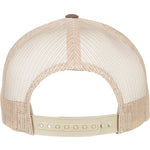 5-Panel Retro Trucker 2-Tone Cap - Brown/Khaki - Headz Up 