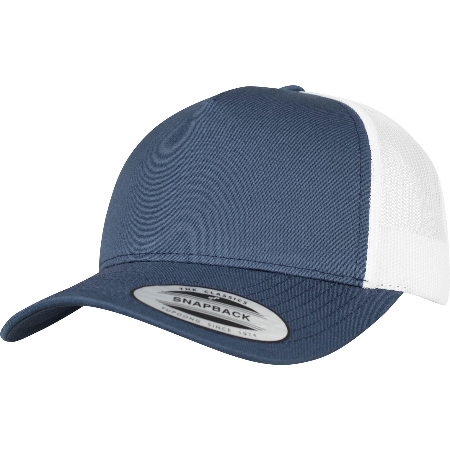 5-Panel Retro Trucker 2-Tone Cap - Navy/White - Headz Up 