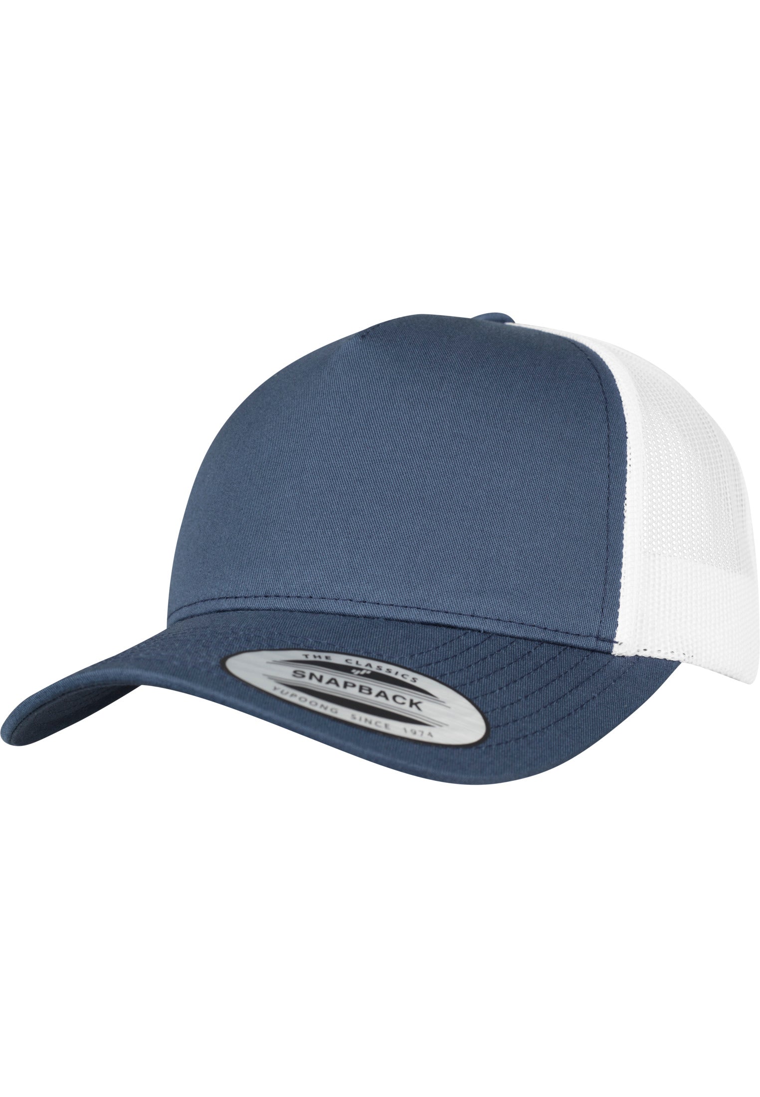 5-Panel Retro Trucker 2-Tone Cap - Navy/White - Headz Up 