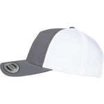 5-Panel Retro Trucker 2-Tone Cap - Charcoal/White - Headz Up 