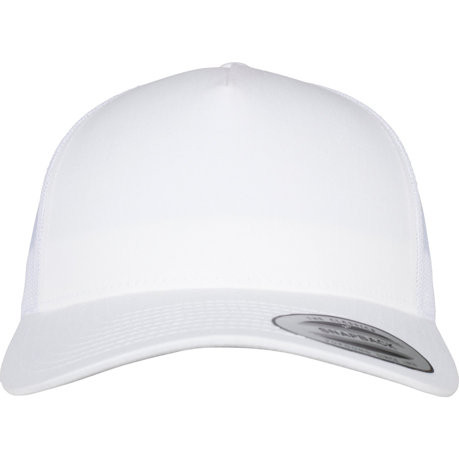 5-Panel Retro Trucker Cap - White - Headz Up 