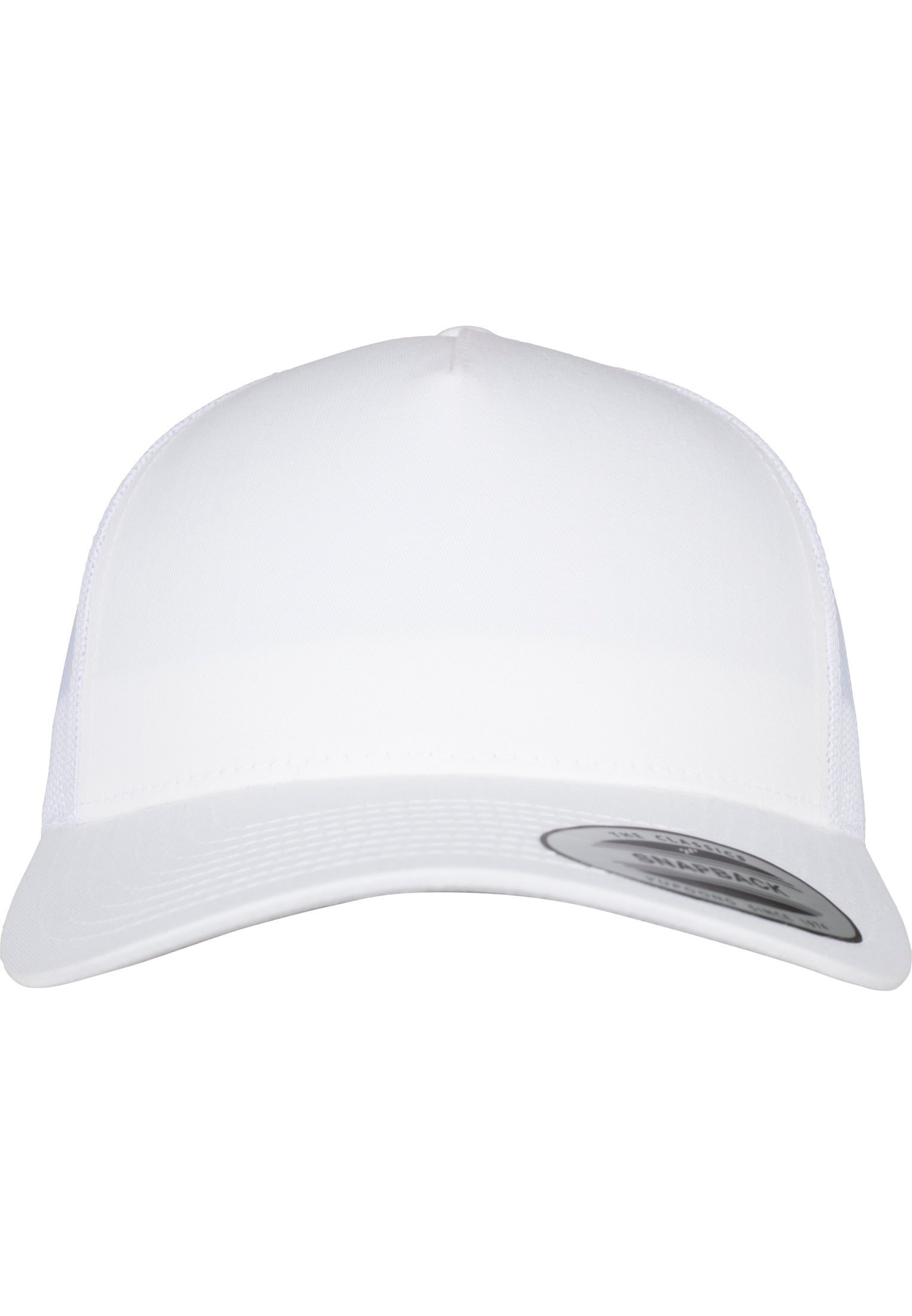 5-Panel Retro Trucker Cap - White - Headz Up 