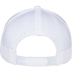 5-Panel Retro Trucker Cap - White - Headz Up 