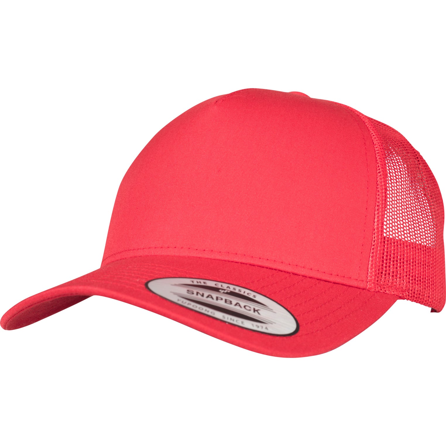 5-Panel Retro Trucker Cap - Red - Headz Up 