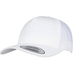 5-Panel Retro Trucker Cap - White - Headz Up 