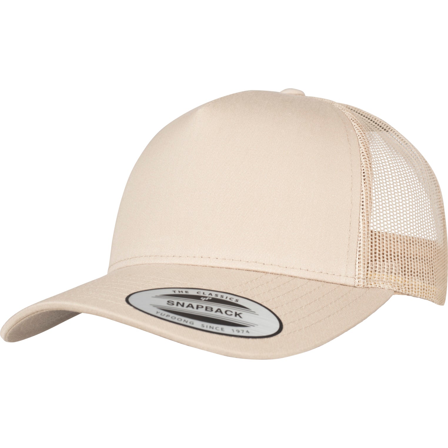 5-Panel Retro Trucker Cap - Khaki - Headz Up 