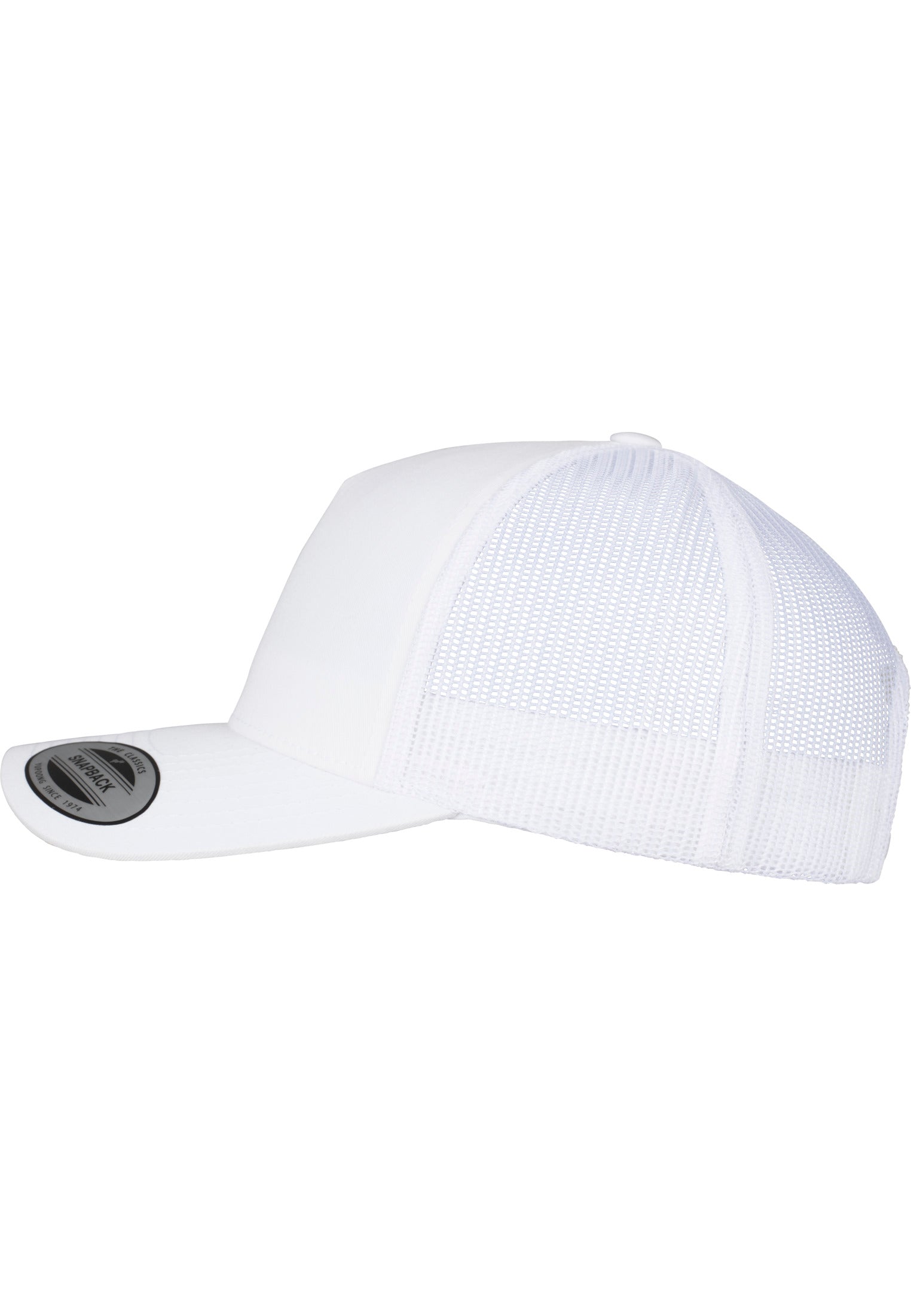 5-Panel Retro Trucker Cap - White - Headz Up 