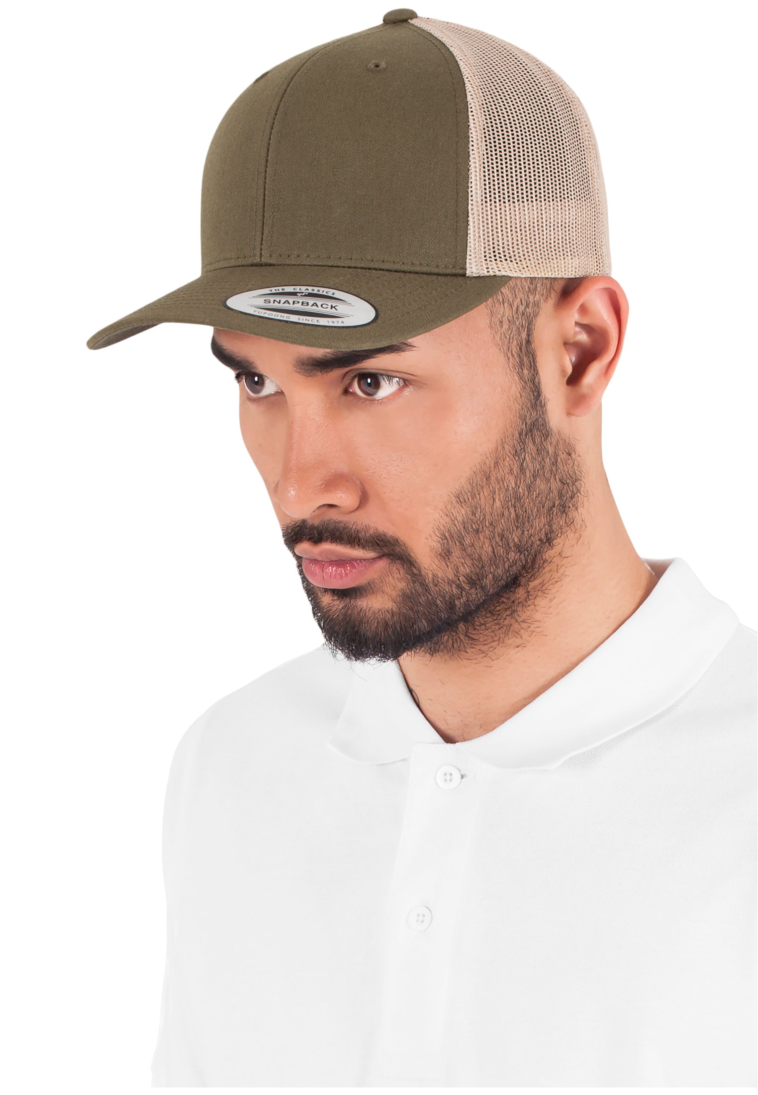 Retro Trucker 2-Tone - Moss Green/Khaki - Headz Up 