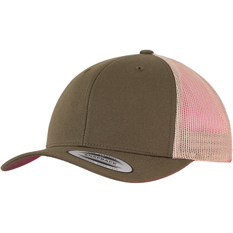 Retro Trucker 2-Tone - Moss Green/Khaki - Headz Up 