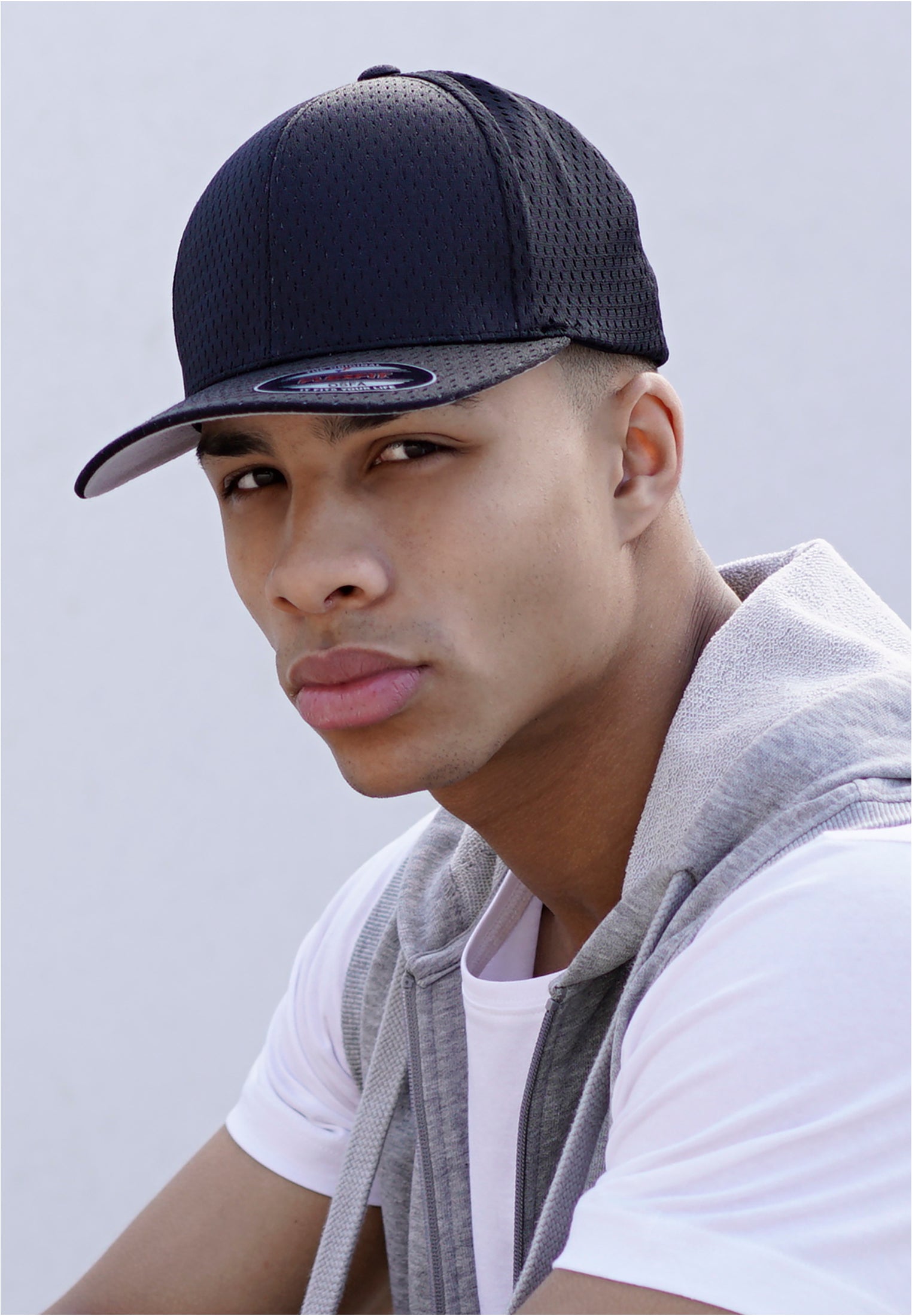 Flexfit Athletic Mesh - Black - Headz Up 