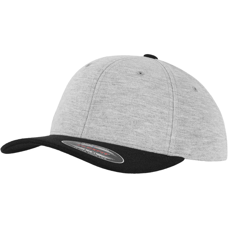Flexfit Cap - Double Jersey 2-Tone - Grey Black - Headz Up 