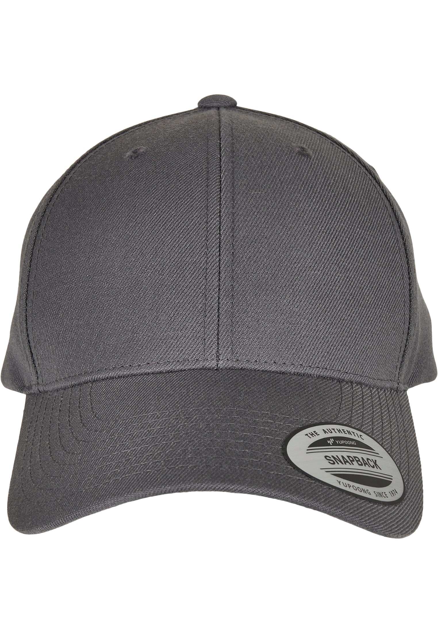 Premium Curved Visor Snapback Cap - Mørkegrå - Headz Up 
